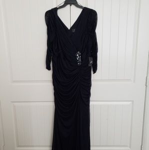 Adriana Papell Navy gown